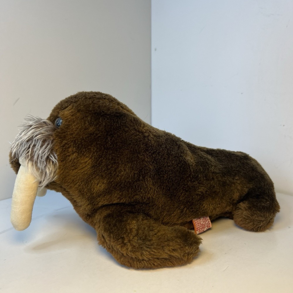 Vintage R. Dakin WALRUS Stuffed Animal 9" Plush Marine Animal - Picture 6 of 16